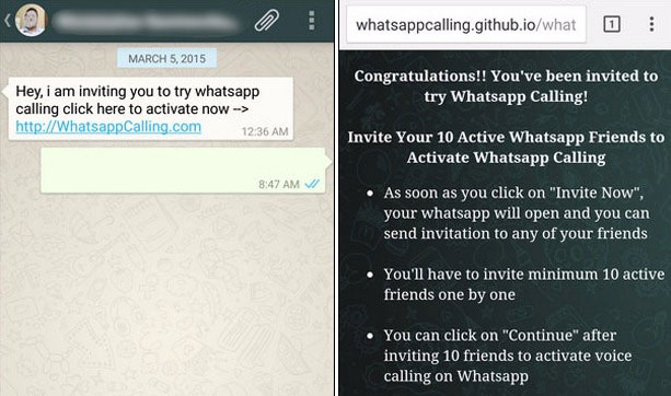 Whatsapp scams online
